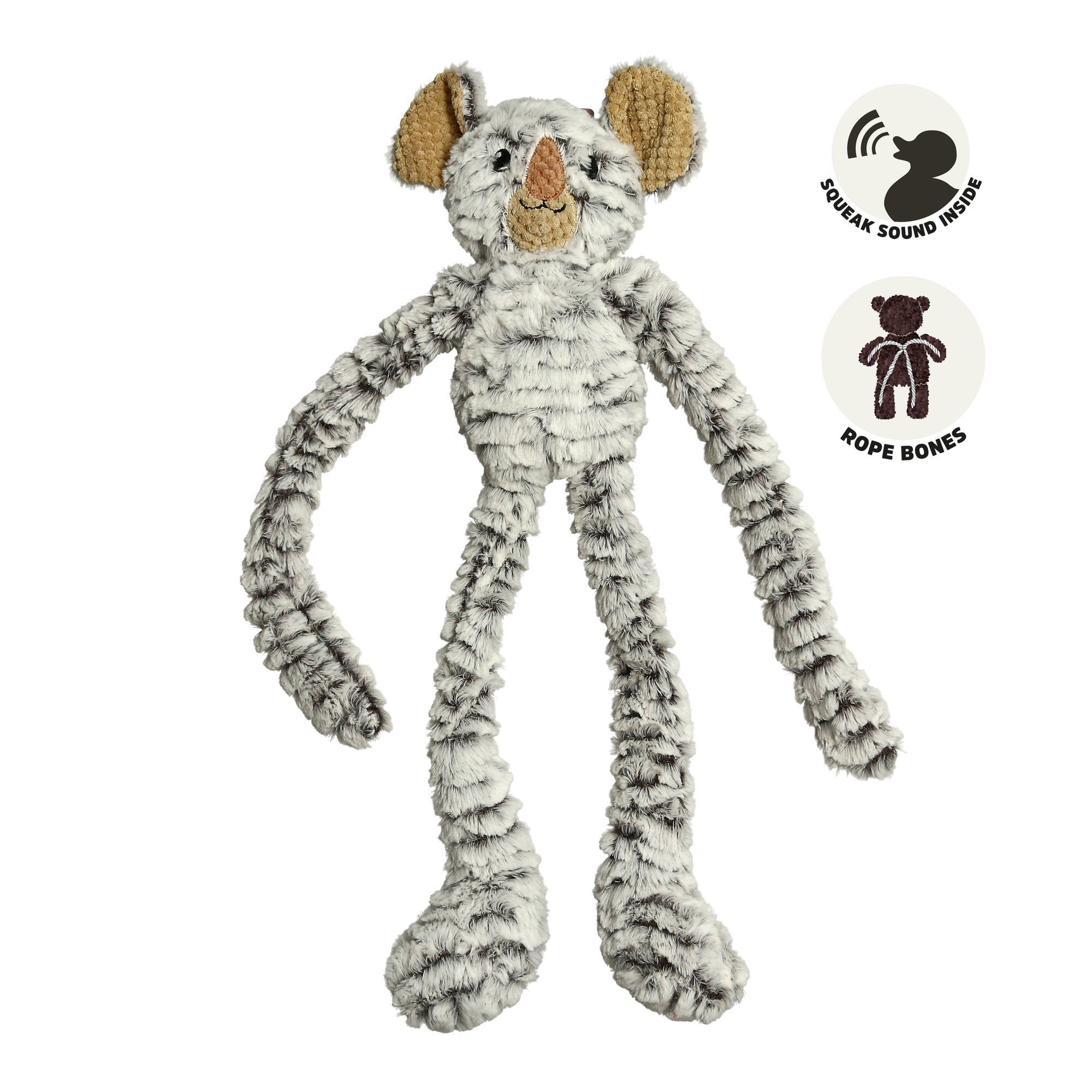 Hundleksak Koala med Rep Grå 65cm (Dogman)