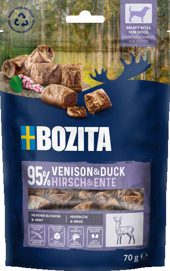 Meaty Bites – White Meat & Duck Hundgodis 70g (Dogman)