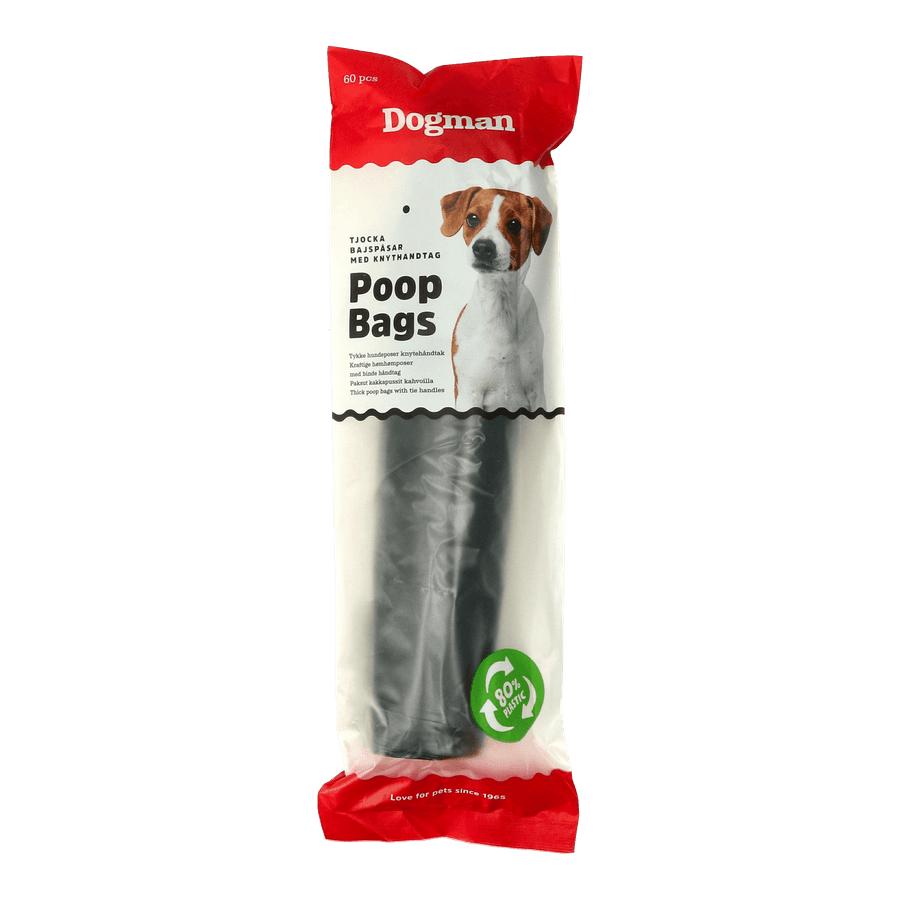 Bajspåsar med Handtag 60-pack (Dogman)